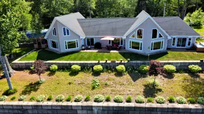 House For Sale by Owner, Year Round Waterfront Home on Grand Lake with approximately 800 feet of sho...