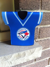 Toronto Blue Jays / Pinty's Neoprene Jersey Shaped Bottle Cozy