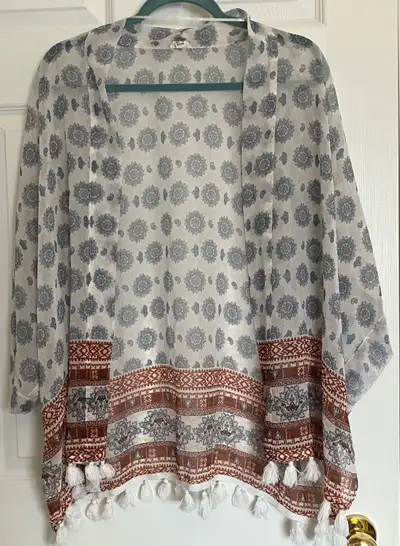 Garage boho beach cover up/ shawl/ wrap, View more