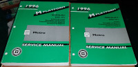 1996 METRO OEM GM service manual set