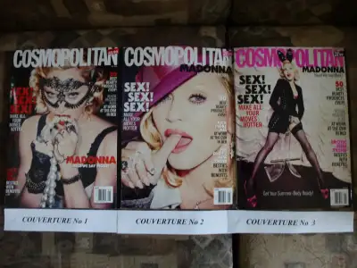 MADONNA 3 Magazines Cosmopolitan Édition Collector USA mai 2015, View more
