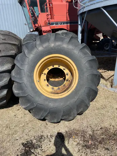 Goodyear 23.1-26 tires for sale on rims. They came off Massey Ferguson combines. Have 4 in total. As...