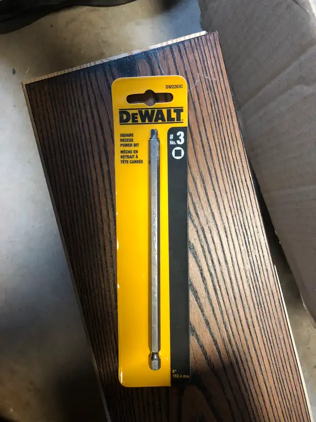 #3 ….6 inch long, square drive bit in Power Tools in Belleville - Image 2
