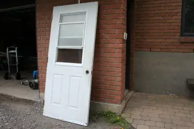 Porte extérieur en acier 35 3\4'' x 79 1\2'(Livraison possible), View more