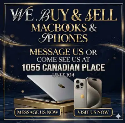 We Buy & Sell MacBooks & iphones, View more