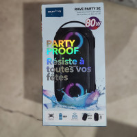 Portable Party Speaker, 101dB Sound, Waterproof, USB Charger, Be