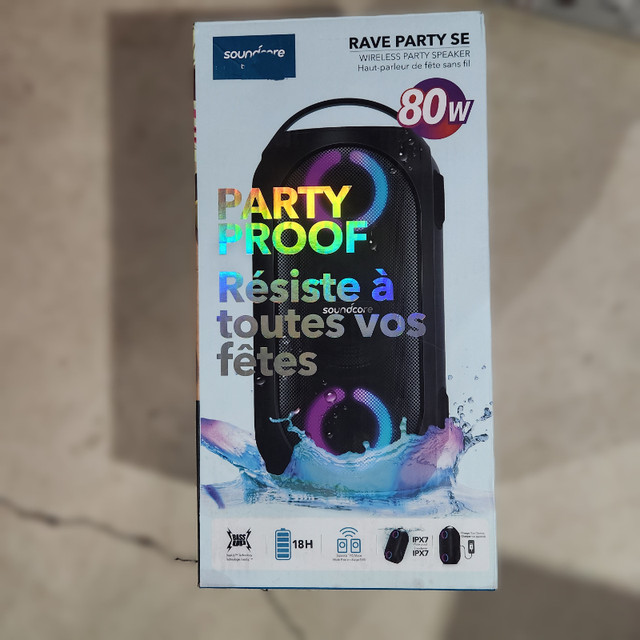 Portable Party Speaker, 101dB Sound, Waterproof, USB Charger, Be in Speakers in Kitchener / Waterloo
