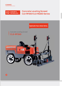 Concrete Ride-on Laser Screed/ CONMEC CLS-RP260