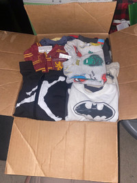 Box of 0-3, 3 and 3-6 month boy clothing