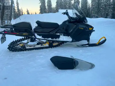 Upgraded a new sled, brand new parts. Dealer price for seat $400+, dealer price for windshield $200+...