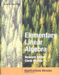 Elementary Linear Algebra with Applications – 9th Edition​