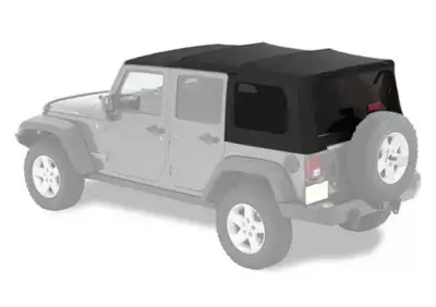 Price drop! Jeep 2024 Wrangler 4-Door Black Premium Sunrider Soft Top. Genuine Mopar OEM. Brand new...