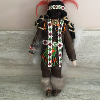 Vintage Applehead Native doll