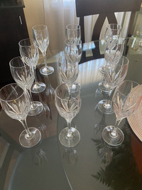 Mikasa Flame D’Amore Vintage Collection 12  Crystal glasses 