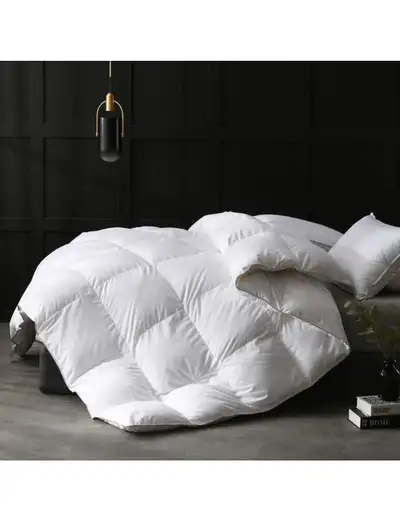 APSMILE Full/Queen Size Goose Feathers Down Comforter Duvet Inse, View more