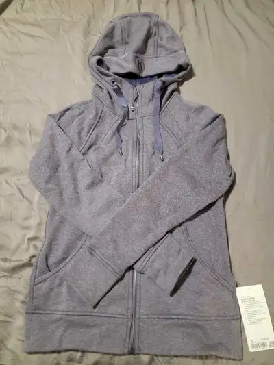 BNWT Lululemon Scuba Plush Hoodie - size 10 Heathered Nightfall, View more
