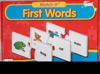 Match It First Words puzzle 