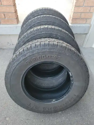 4 Sailun TerraMax A/T All Season Tires for Sale. **LT265/70/R17** Great Condition. 2 Tires have a Tr...