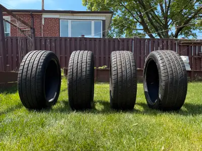 Brand: Ecovision - Size: 255 x 45 x 20” - Tire Life: 90% - Used Like New (no damage anywhere) - Pric...