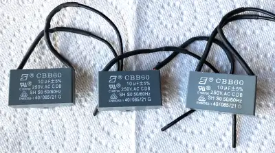 CBB60 10mF Two Wire Electric Fan Motor Capacitors 250V AC, View more