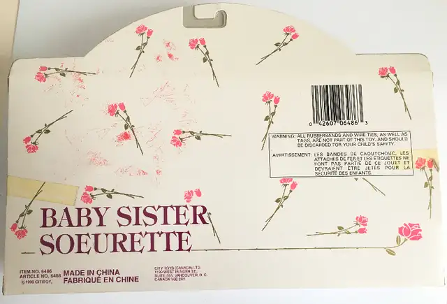 1990 Vtg Baby Sister Mini 4.5" Doll Lot 4 Total - Cititoy New in Toys & Games in Kitchener / Waterloo - Image 6