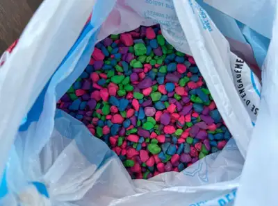 Large bag of aquarium gravel As is Pickup only