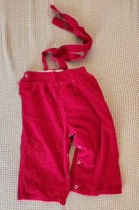 12 Mo Red Corduroy  Pants