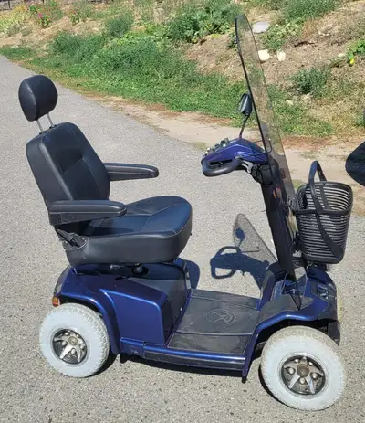 Great scooter for people, easy to ride Mother in law Enjoyed the freedom 4 wheeler with lights Winds...