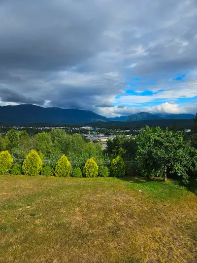 All-Inclusive, Furnished 2 Bedroom + Den Carriage House with Mountain Views. Located in Terrace BC....