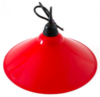 Vintage 1980. Collection Lampe à supendre  en fer rouge
