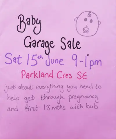 Baby Garage Sale