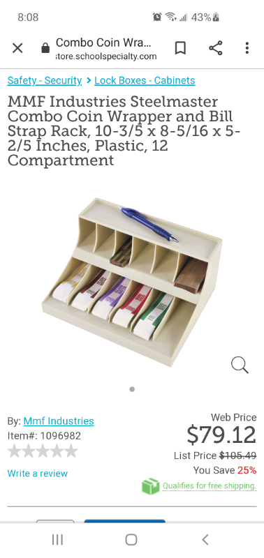 Brand New in Box 1 Combination Wrapper/Bill Strap Rack, View more