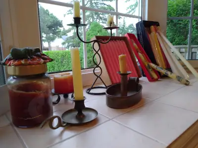 Vintage Candles and Holder's $45.00 For All, View more