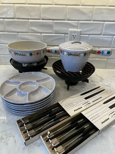 Le Creuset Fondue Set - Vintage, View more