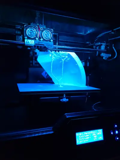 3D Printer - FlashForge "Creator Pro" with Dual Print heads (& Dual Color Filament reels) *** Meanin...