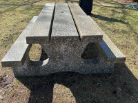 Concrete picnic tables for sale 