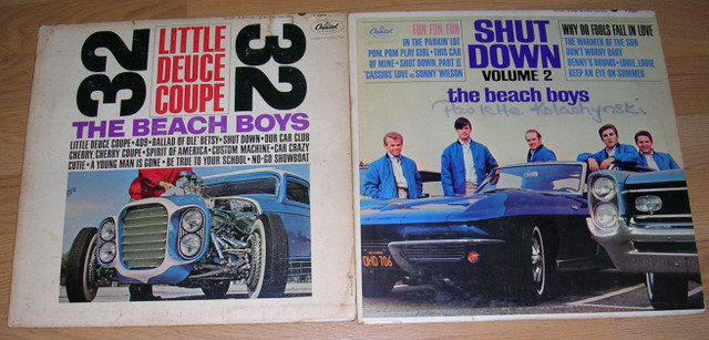 Records. 2 BEACH BOYS-"LITTLE DEUCE COUPE " & "SHUT DOWN VOL. 2" in CDs, DVDs & Blu-ray in St. Catharines