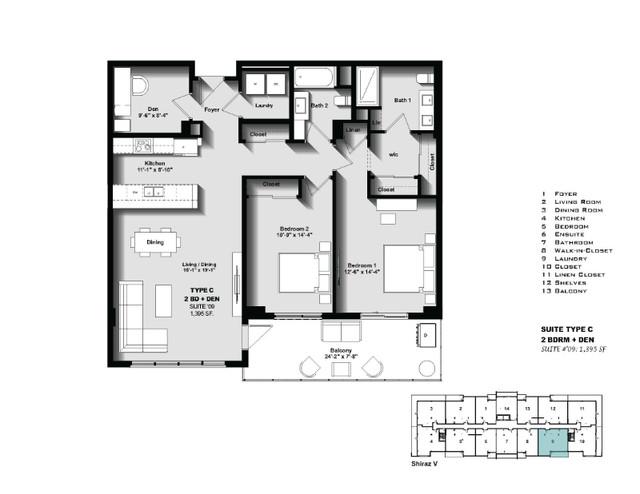 BRAND NEW!! 2 bedrooms / 2 bathrooms / Den; Shiraz 50+ community in Long Term Rentals in City of Halifax - Image 3