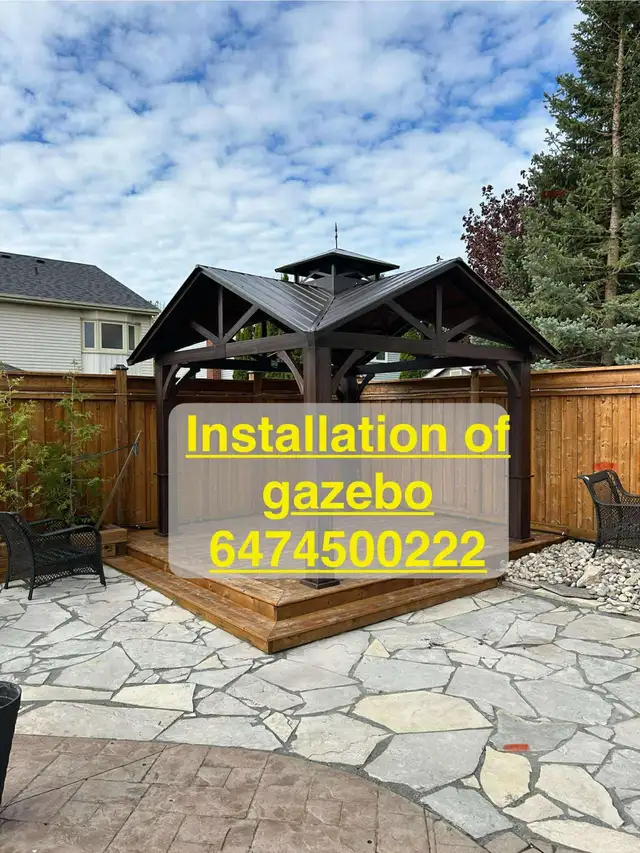 assembly of gazebo in Outdoor Tools & Storage in Markham / York Region - Image 3