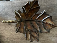Metal leaf dishes 