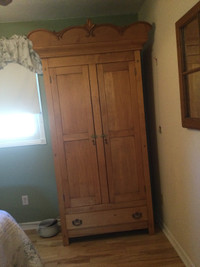 Antique wardrobe for sale solid maple