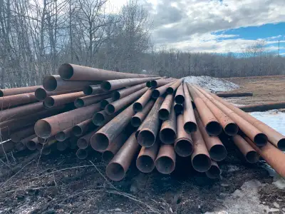 8inch and 10inch steel pipe for sale. Can be used for: piling, water drilling, culverts and drainage...