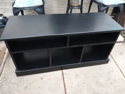 $25.Black  Entry or Hallway Storage Bench. TEXT 403.307.0726, View more
