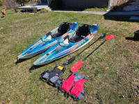 Almost New Set of Pelican Argo 100XR Kayaks