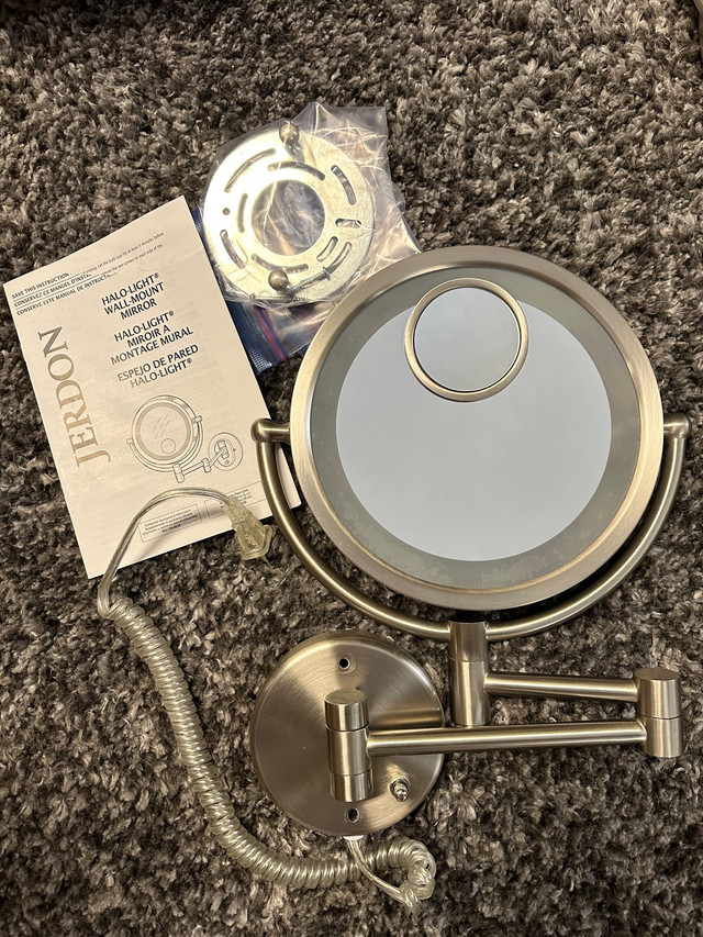 Jerdon HL8515N Lighted Wall Mount Makeup Mirror in Bathwares in North Bay