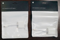 Apple adapters mini displayport to VGA / DVI