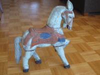 VINTAGE INDONESIAN HORSE CARVING