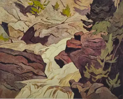 A.J. Casson “Ragged Falls” Litho - Appraised at $650, View more