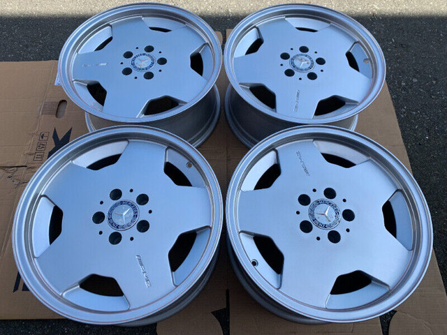 Extremely Rare Set of 17X8 AMG Aero Arrow rims showroom cond in Tires & Rims in Delta/Surrey/Langley - Image 2