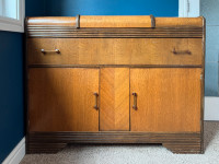 Antique Solid Wood Sideboard Cabinet
